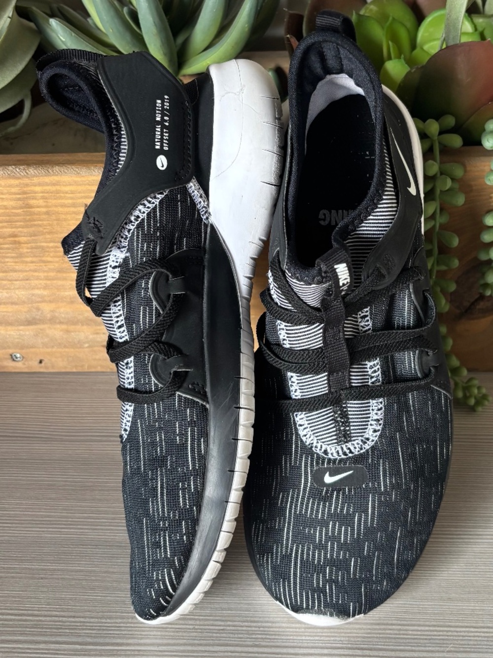 Nike Flex Contact 3 Running Shoes Black/White  Womens 7